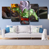 5 panel canvas art framed prints dragon ball hurt Zamasu home decor-2040 (1)