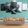 5 panel canvas art framed prints game Halo Master Chief live room decor-1511 (3)