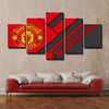 5 panel canvas art framed prints lift it high red black simple home decor-1207 (2)
