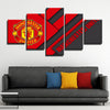 5 panel canvas art framed prints lift it high red black simple home decor-1207 (4)