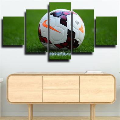 5 panel canvas art framed prints soccer nike decor picture-1607 (1)