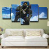 5 panel canvas art framed prints video gameHalo Master Chief home decor-1509 (3)