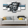 5 panel canvas art  prints  Carolina Panthers live room decor1227 (3)