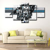 5 panel canvas art  prints  Carolina Panthers live room decor1227 (4)