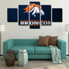 5 panel canvas art  prints  Denver Broncos live room decor1203 (4)