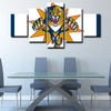 5 panel canvas art  prints  Florida Panthers live room decor1213 (4)