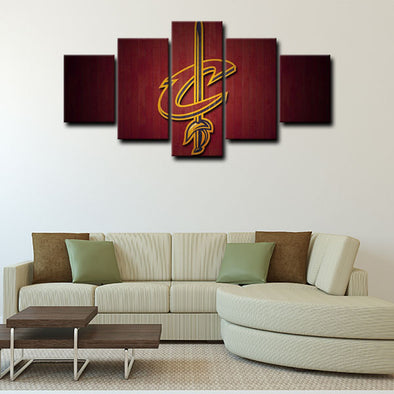 5 panel canvas art  prints Hakan Cleveland Cavaliers live room decor1203 (1)
