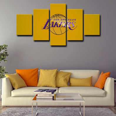 5 panel canvas art  prints Hakan Los Angeles Lakers Bryant live room decor1221 (1)