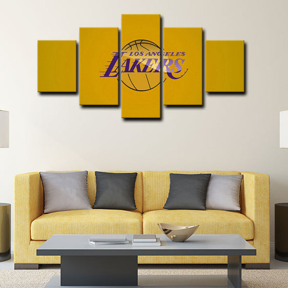 5 panel canvas art  prints Hakan Los Angeles Lakers Bryant live room decor1221 (2)