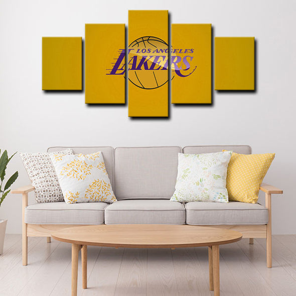 5 panel canvas art  prints Hakan Los Angeles Lakers Bryant live room decor1221 (4)
