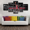 5 panel canvas art  prints Hakan Michael Jordan live room decor1222 (2)