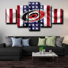5 panel canvas art prints Hurricanes Logo Crest home decor-1201 (1)