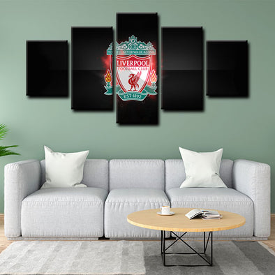  5 panel canvas art  prints  Liverpool Football Club live room decor1203 (1)
