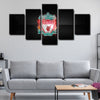  5 panel canvas art  prints  Liverpool Football Club live room decor1203 (2)