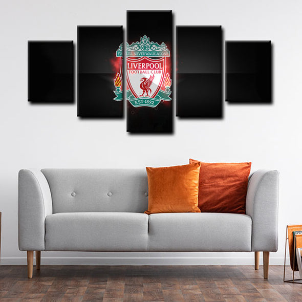 5 panel canvas art  prints  Liverpool Football Club live room decor1203 (4)