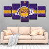  5 panel canvas art  prints  Los Angeles Lakers live room decor1203 (3)