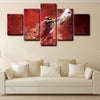 5 panel canvas art  prints  Michael Jordan live room decor1203 (3)
