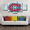 5 panel canvas art  prints  Montreal Canadiens live room decor1203 (1)