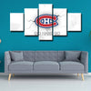  5 panel canvas art  prints  Montreal Canadiens live room decor1213 (2)