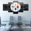 5 panel canvas art  prints  Pittsburgh Steelers live room decor1213 (2)