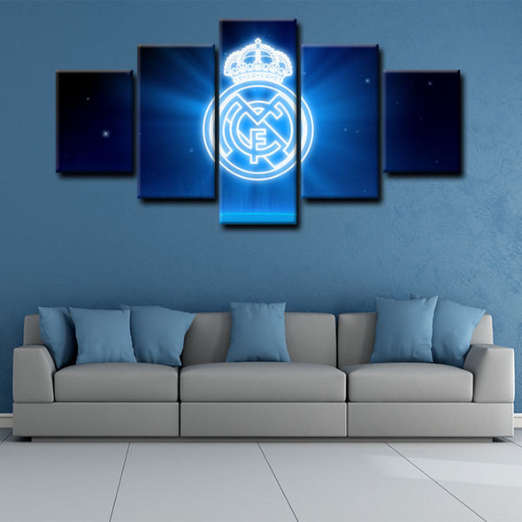 5 panel canvas art  prints  Real Madrid CF live room decor1203 (4)