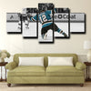 5 panel canvas custom prints San Jose Sharks Marleau home decor-1202 (3)
