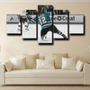 5 panel canvas custom prints San Jose Sharks Marleau home decor-1202 (4)