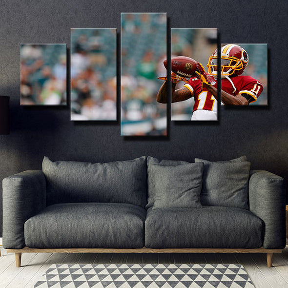5 panel canvas frame art prints Redskins Player 11 home decor-1223 (3)