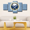 5 panel canvas framed prints Buffalo Sabres home decor1202 (1)