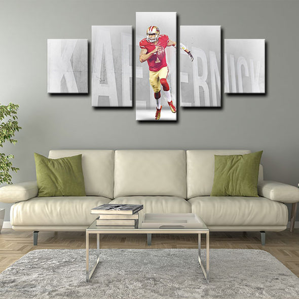 5 panel canvas framed prints Colin Rand Kaepernick home decor1202 (1)