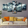5 panel canvas framed prints Cristiano Ronaldo home decor1228 (3)