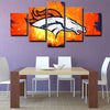  5 panel canvas framed prints Denver Broncos home decor1202 (1)