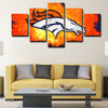  5 panel canvas framed prints Denver Broncos home decor1202 (4)