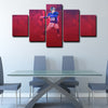 5 panel canvas framed prints Eli Manning home decor1228 (2)