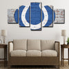 5 panel canvas framed prints Indianapolis Colts home decor1209 (2)