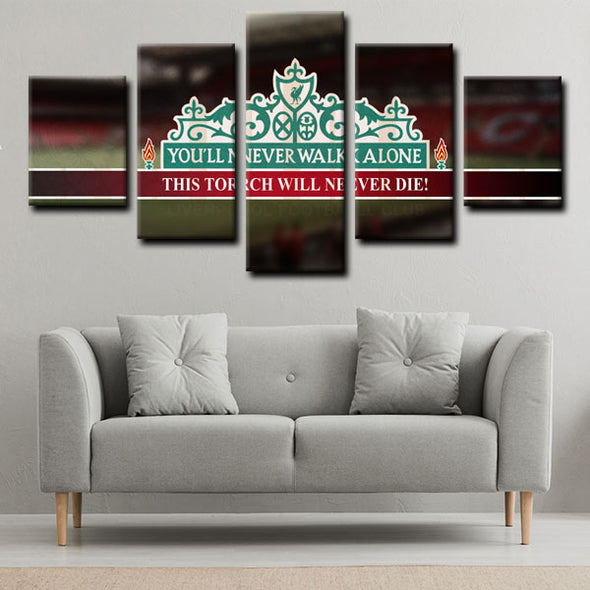 5 panel canvas framed prints Liverpool Football Club home decor1202 (4)