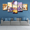 5 panel canvas framed prints Los Angeles Lakers home decor1202 (4)