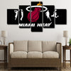5 panel canvas framed prints Miami Heat  home decor1202 (4)