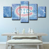 5 panel canvas framed prints Montreal Canadiens home decor1202 (2)