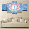 5 panel canvas framed prints Montreal Canadiens home decor1202 (3)