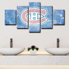5 panel canvas framed prints Montreal Canadiens home decor1202 (4)