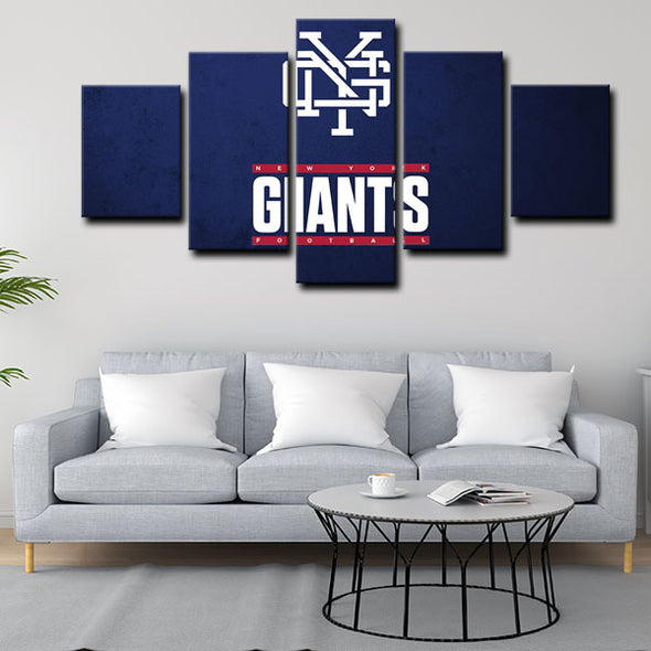  5 panel canvas framed prints New York Giants  home decor1202 (4)