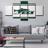 5 panel canvas framed prints New York Jets home decor1202 (4)