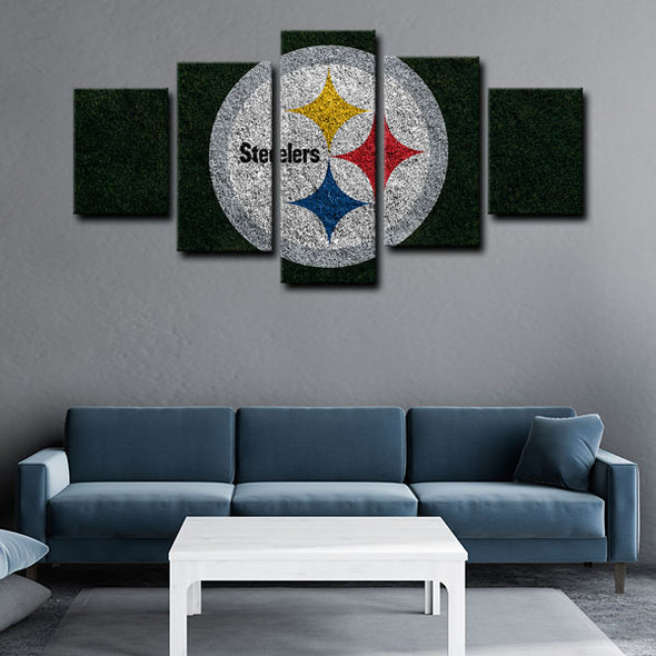 5 panel canvas framed prints Pittsburgh Steelers home decor1222 (4)
