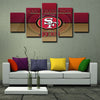  5 panel canvas framed prints San Francisco 49ers home decor1219 (2)
