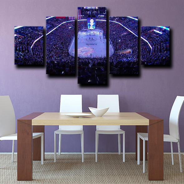 5 panel canvas framed prints Tampa Lightning Amalie Arena decor picture-1213 (2)