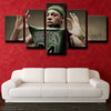 5 panel canvas paintings art Celtics Pierce home decor-1208 (4)