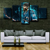 5 panel canvas paintings art prints San Jose Sharks Burns home decor-1203 (2)