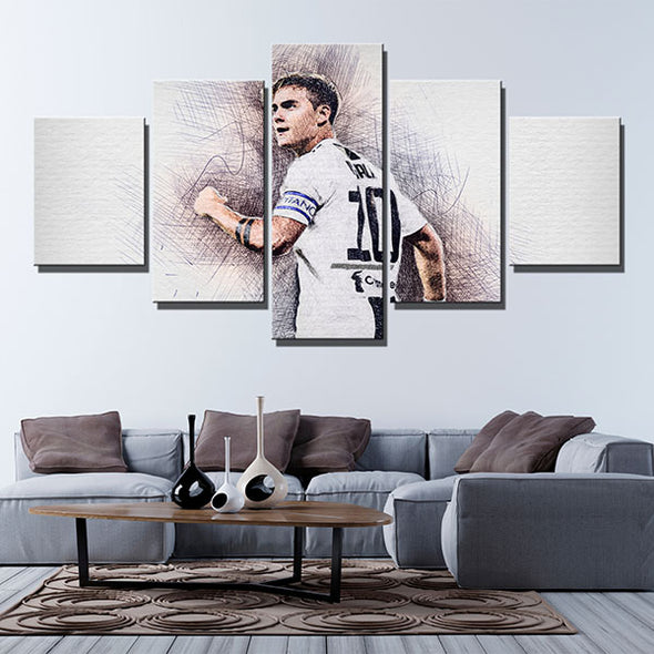 5 panel canvas pictures art prints The Killer Lady Dybala wall decor-1216(4)