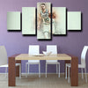 5 panel canvas pictures framed prints Celtics Hayward wall decor-1228 (2)